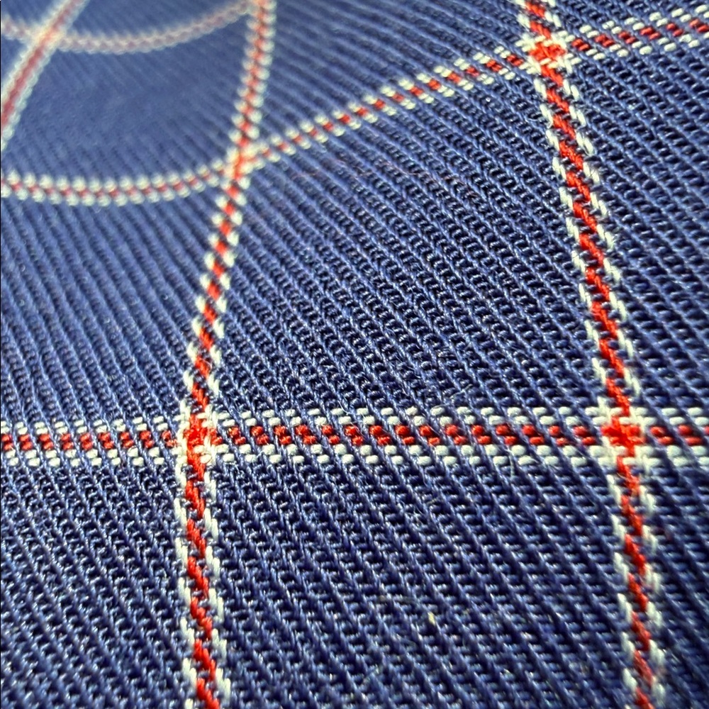 Faconnable Men’s Navy and White Windowpane Button-Down Shirt Size Large NWT - Picture 10 of 10